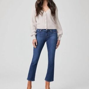 Anthropologie Paige Denim Shelby Mid-Rise Cropped Flare Jeans Size‎ 28